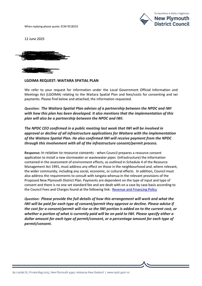 Partnership/Co-Governance of suburbs are planned for the City of New Plymouth. You have only 5 days left to tell the NPDC No if you don't want this
