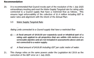 Local Water Done Well – D-Day for New Plymouth Tomorrow - what do we know ? And – another error with rates pricing.